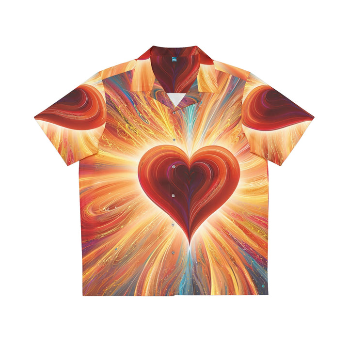 Vibrant Heart Nebula - Men's Hawaiian Shirt - All Over Prints - g(0D·IO) - S - White -