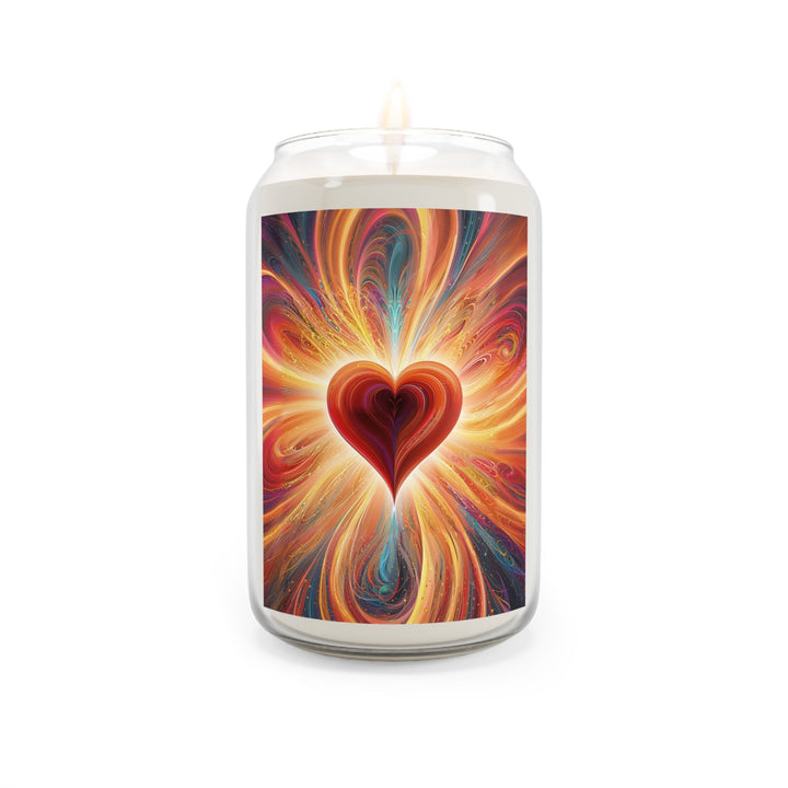 Vibrant Heart Nebula - Scented Candle - Home Decor - g(0D·IO) - Comfort Spice - 13.75oz -