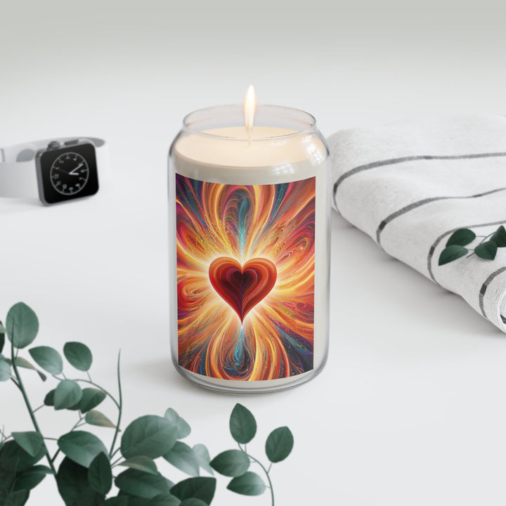 Vibrant Heart Nebula - Scented Candle - Home Decor - g(0D·IO) - Vanilla Bean - 13.75oz -