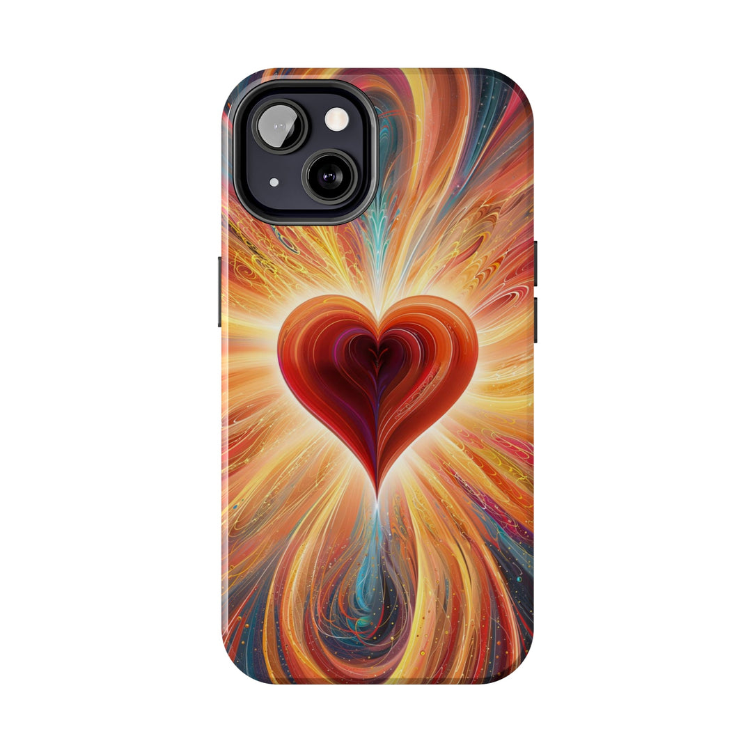 Vibrant Heart Nebula - Tough Phone Case - Phone Case - g(0D·IO) - iPhone 13 Mini - -