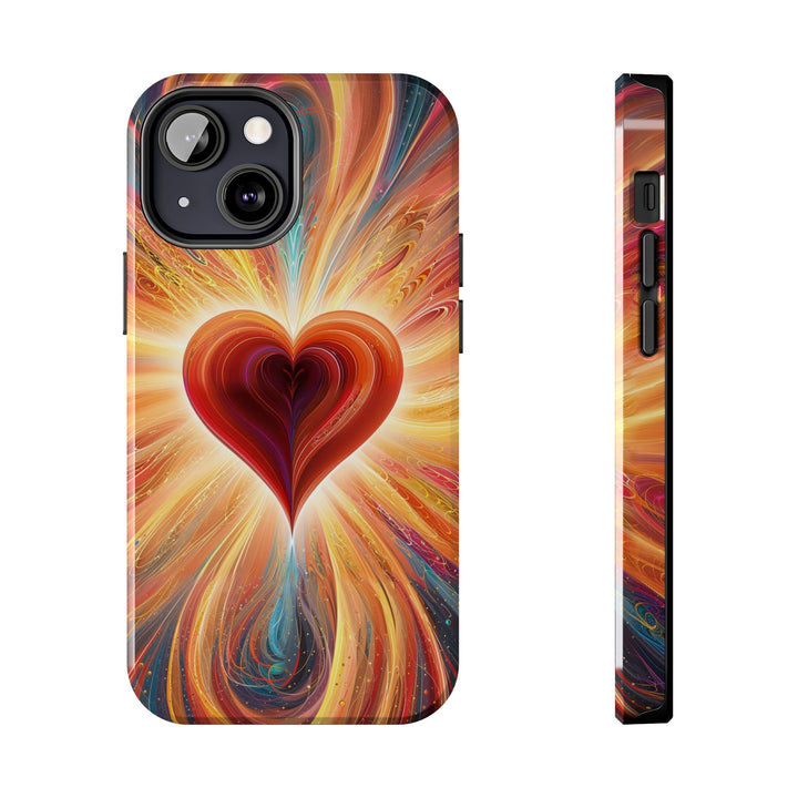 Vibrant Heart Nebula - Tough Phone Case - Phone Case - g(0D·IO) - iPhone 13 Mini - -