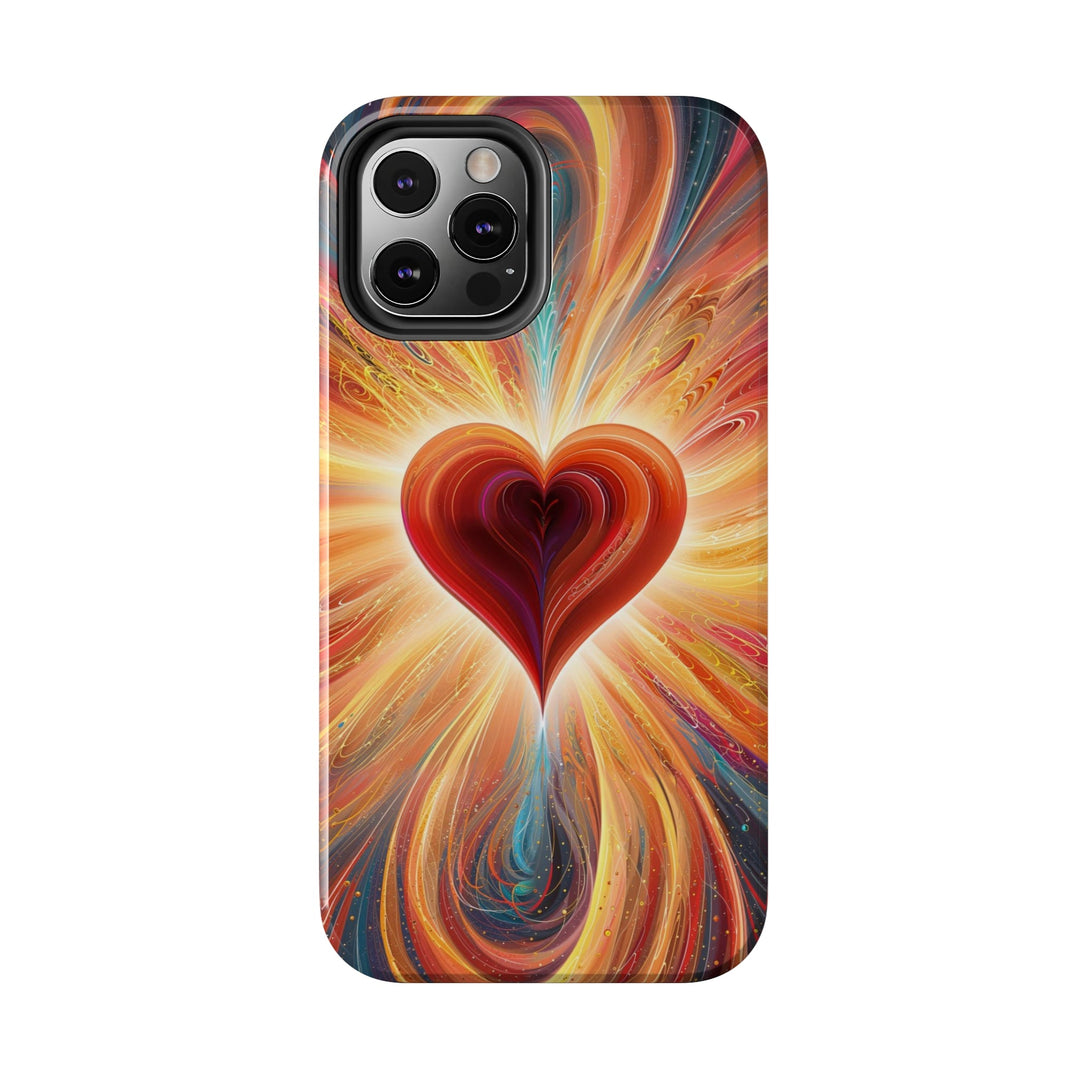 Vibrant Heart Nebula - Tough Phone Case - Phone Case - g(0D·IO) - iPhone 13 Mini - -