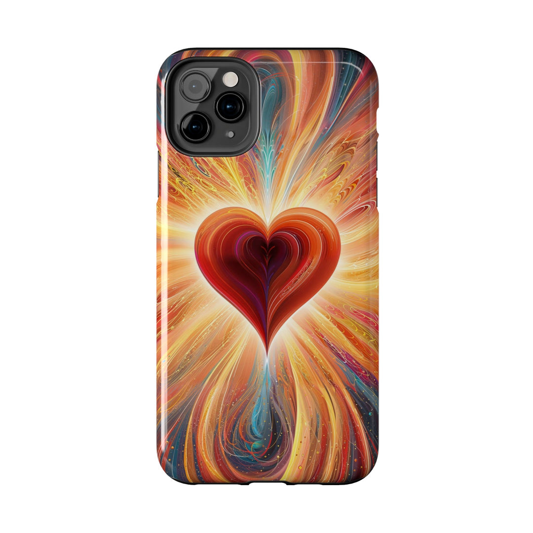 Vibrant Heart Nebula - Tough Phone Case - Phone Case - g(0D·IO) - iPhone 13 Mini - -