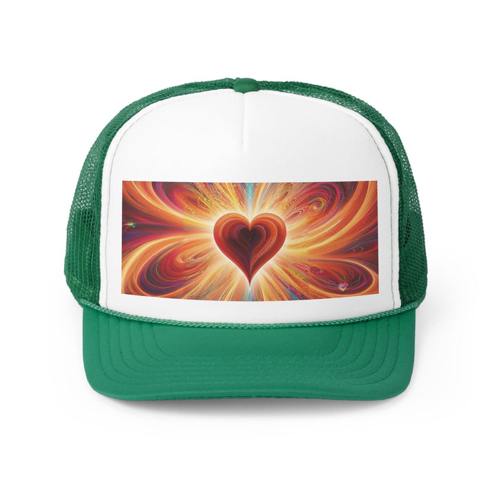 Vibrant Heart Nebula - Trucker Hat - Hats - g(0D·IO) - Green - One size -