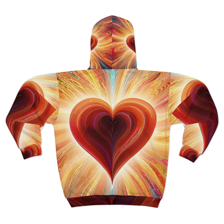 Vibrant Heart Nebula - Unisex Zip Hoodie - All Over Prints - g(0D·IO) - XS - -