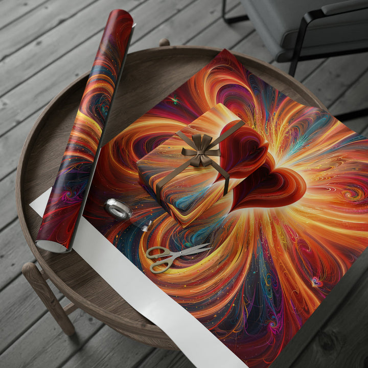 Vibrant Heart Nebula - Wrapping Paper - Home Decor - g(0D·IO) - 30'' x 72'' - Matte -