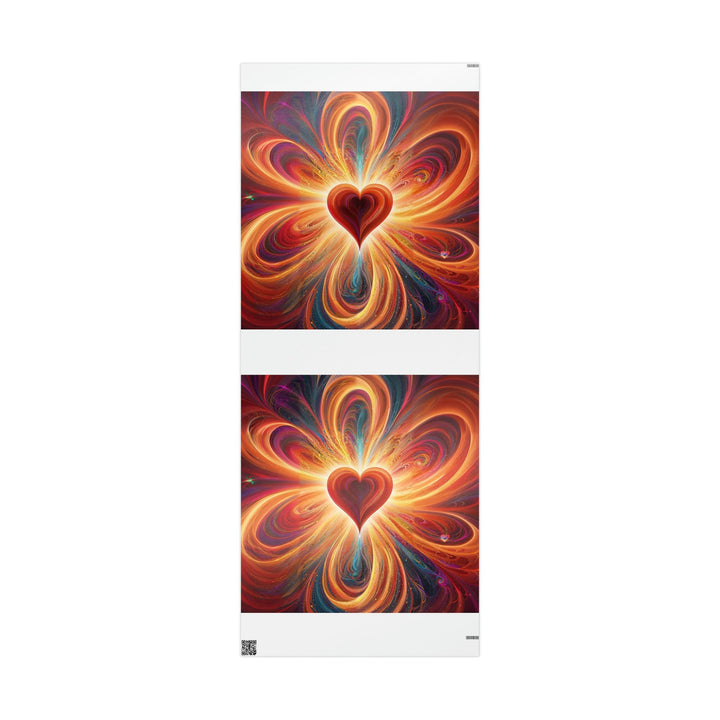 Vibrant Heart Nebula - Wrapping Paper - Home Decor - g(0D·IO) - 30'' x 72'' - Glossy -