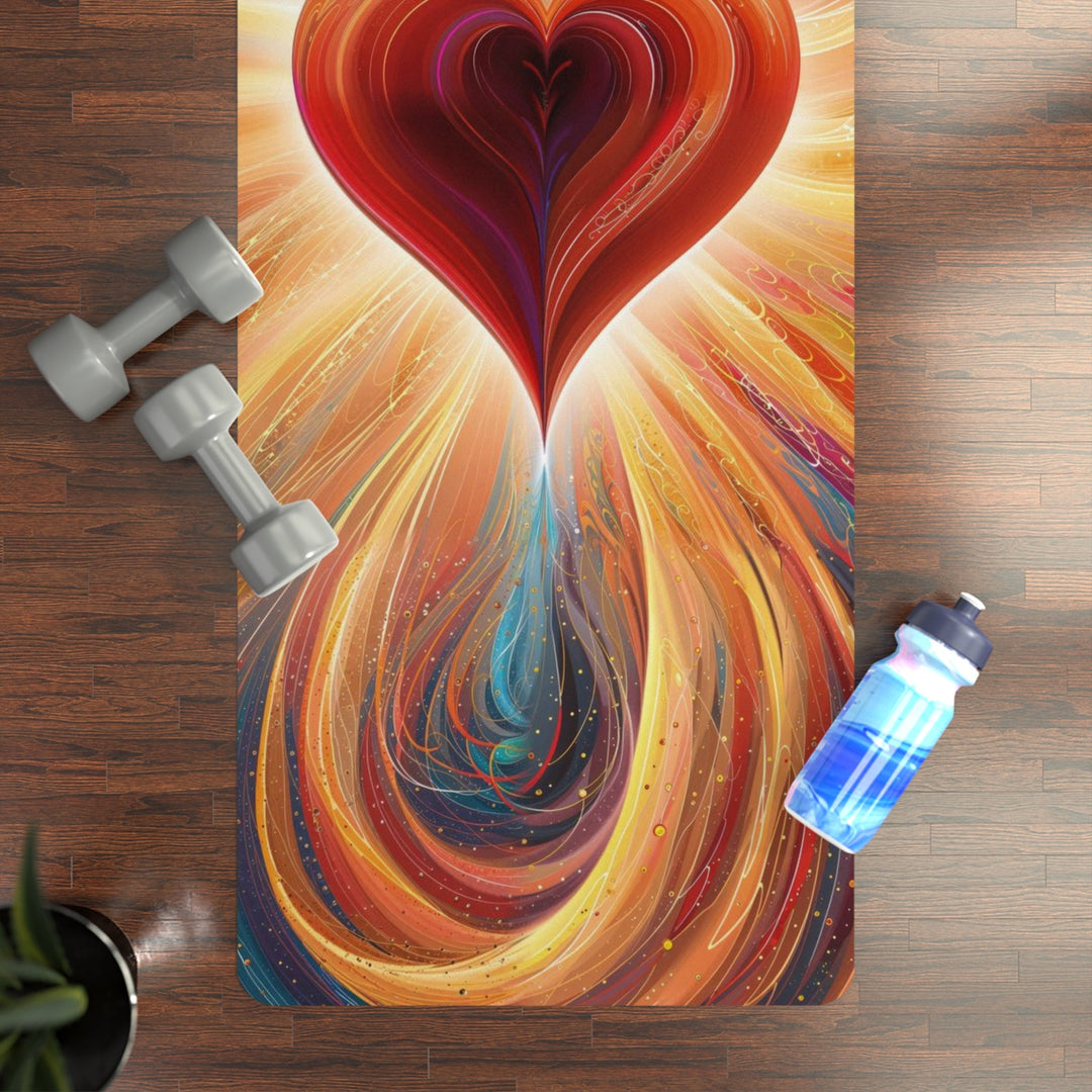 Vibrant Heart Nebula - Yoga Mat - Home Decor - g(0D·IO) - 24” x 68” - -
