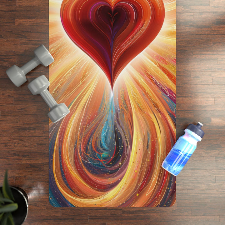 Vibrant Heart Nebula - Yoga Mat - Home Decor - g(0D·IO) - 24” x 68” - -