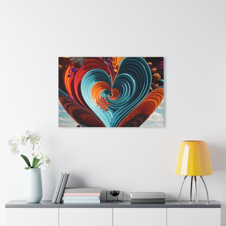 Vibrant Heart Spiral - Acrylic Prints (French Cleat Hanging) - Home Decor - g(0D·IO) - 24" x 36" (Vertical) - 0.25'' -