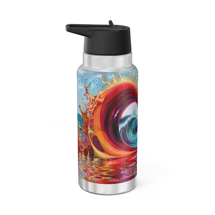 Vibrant Heart Waves - Gator Tumbler 32oz - Mug - g(0D·IO) - Silver - 32oz -