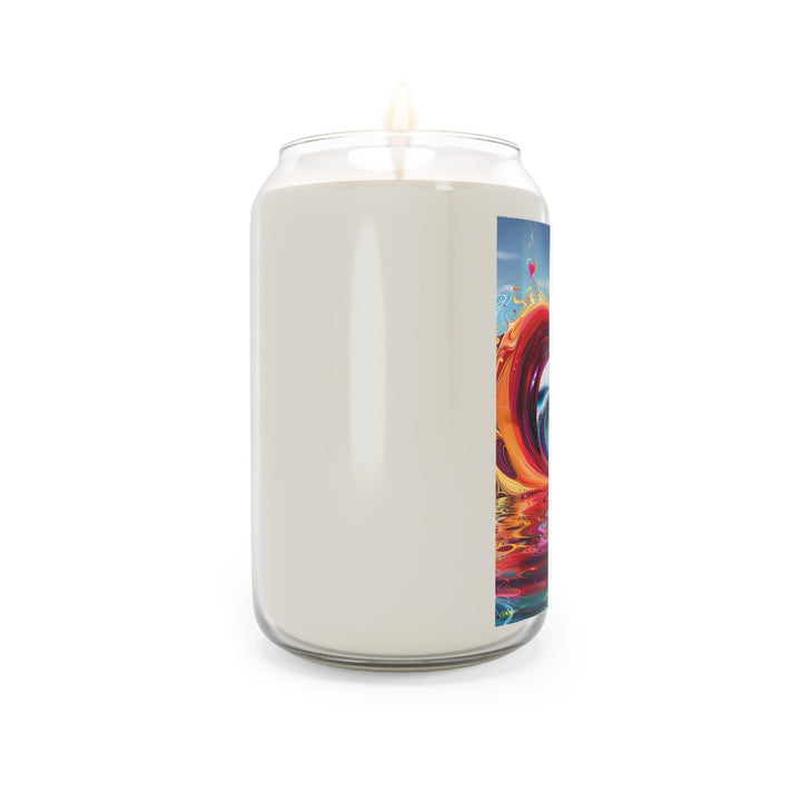 Vibrant Heart Waves - Scented Candle - Home Decor - g(0D·IO) - Vanilla Bean - 13.75oz -