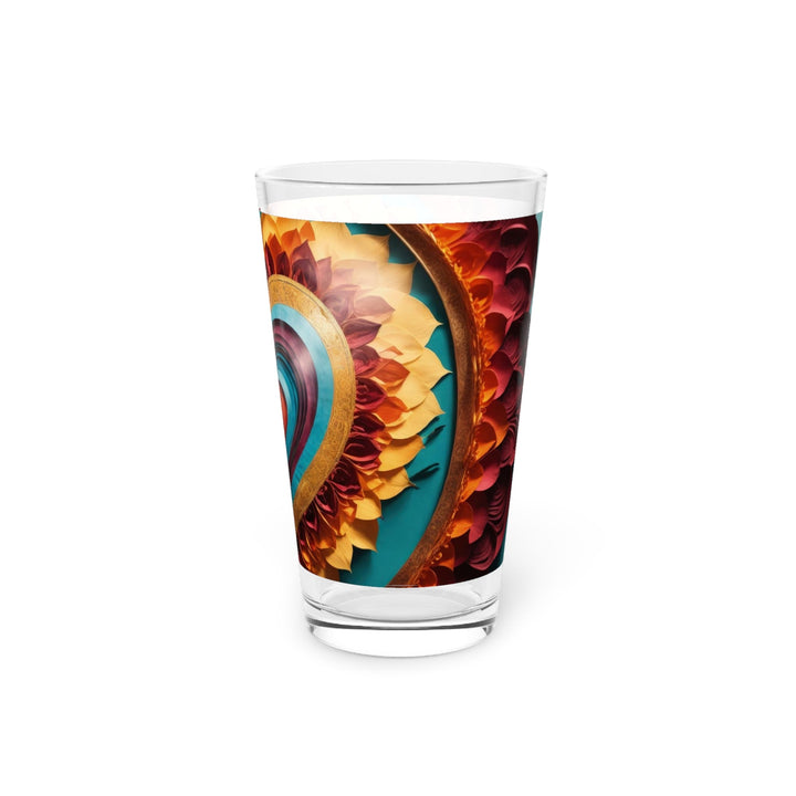 Vibrant Layered Heart - Pint Glass - Mug - g(0D·IO) - 16oz - -