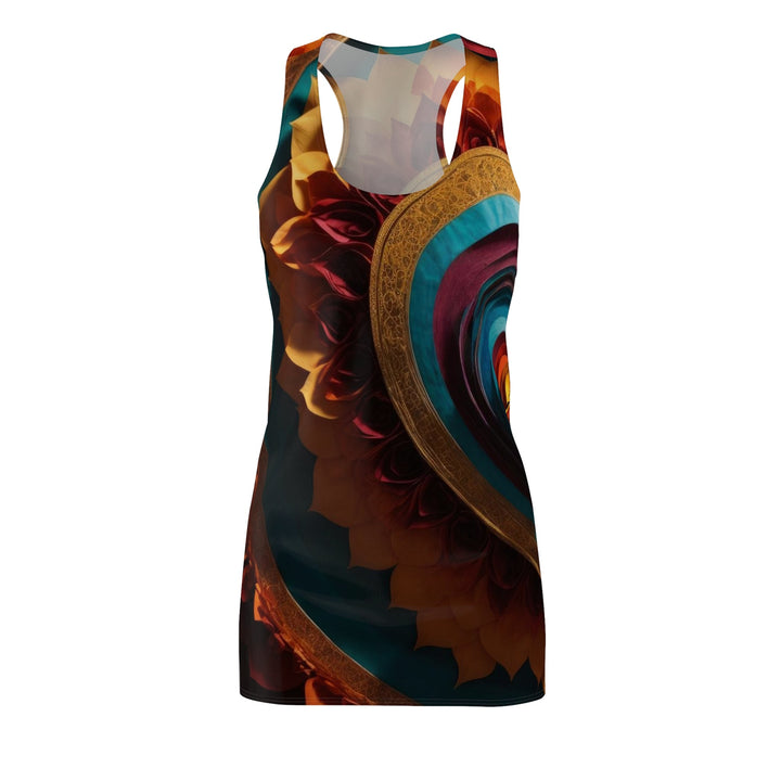 Vibrant Layered Heart - Racerback Dress - All Over Prints - g(0D·IO) - XS - -