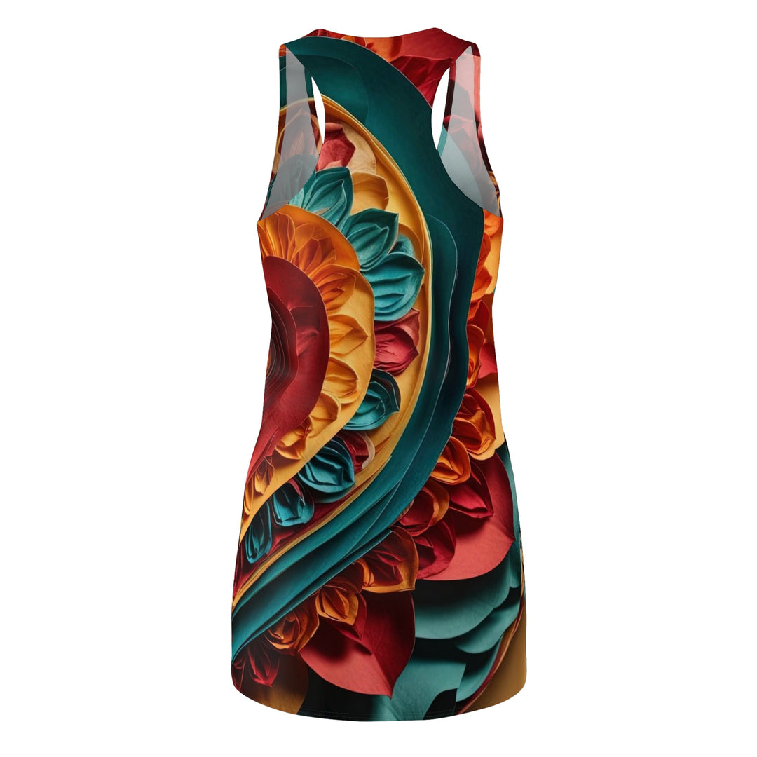 Vibrant Layered Heart - Racerback Dress - All Over Prints - g(0D·IO) - XS - -