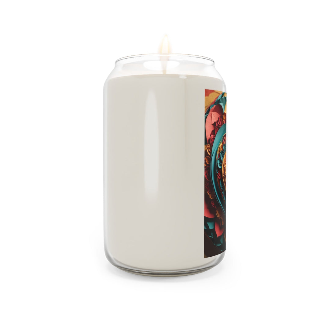 Vibrant Layered Heart - Scented Candle - Home Decor - g(0D·IO) - Vanilla Bean - 13.75oz -