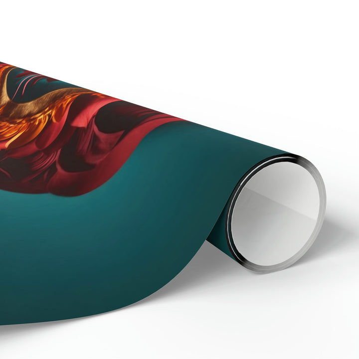 Vibrant Layered Heart - Wrapping Paper - Home Decor - g(0D·IO) - 30'' x 72'' - Matte -