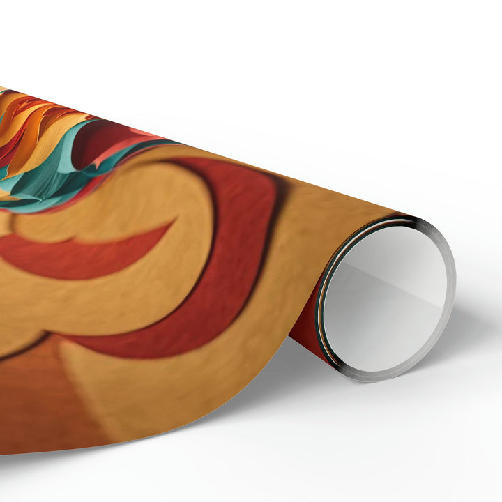 Vibrant Layered Heart - Wrapping Paper - Home Decor - g(0D·IO) - 30'' x 72'' - Matte -