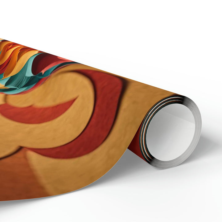 Vibrant Layered Heart - Wrapping Paper - Home Decor - g(0D·IO) - 30'' x 72'' - Matte -