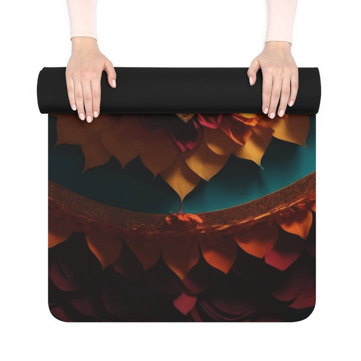 Vibrant Layered Heart - Yoga Mat - Home Decor - g(0D·IO) - 24” x 68” - -