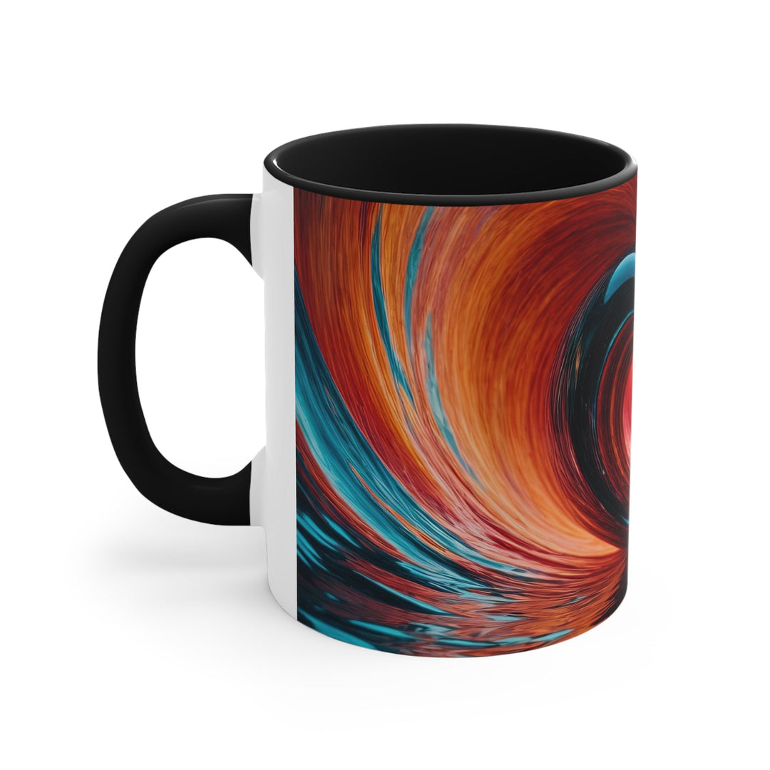 Vibrant Liquid Heart - Accent Coffee Mug - Mug - g(0D·IO) - Pink - 11oz -