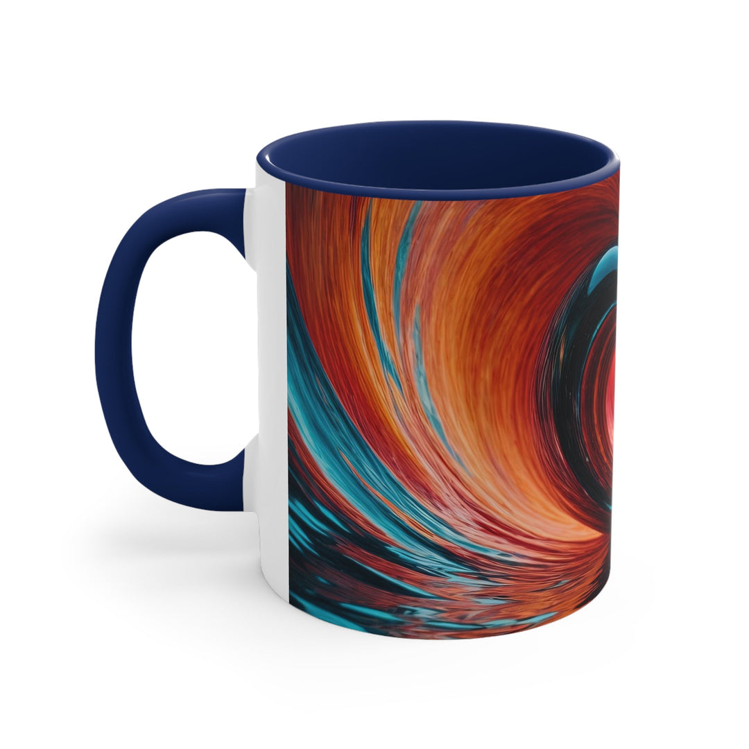 Vibrant Liquid Heart - Accent Coffee Mug - Mug - g(0D·IO) - Pink - 11oz -