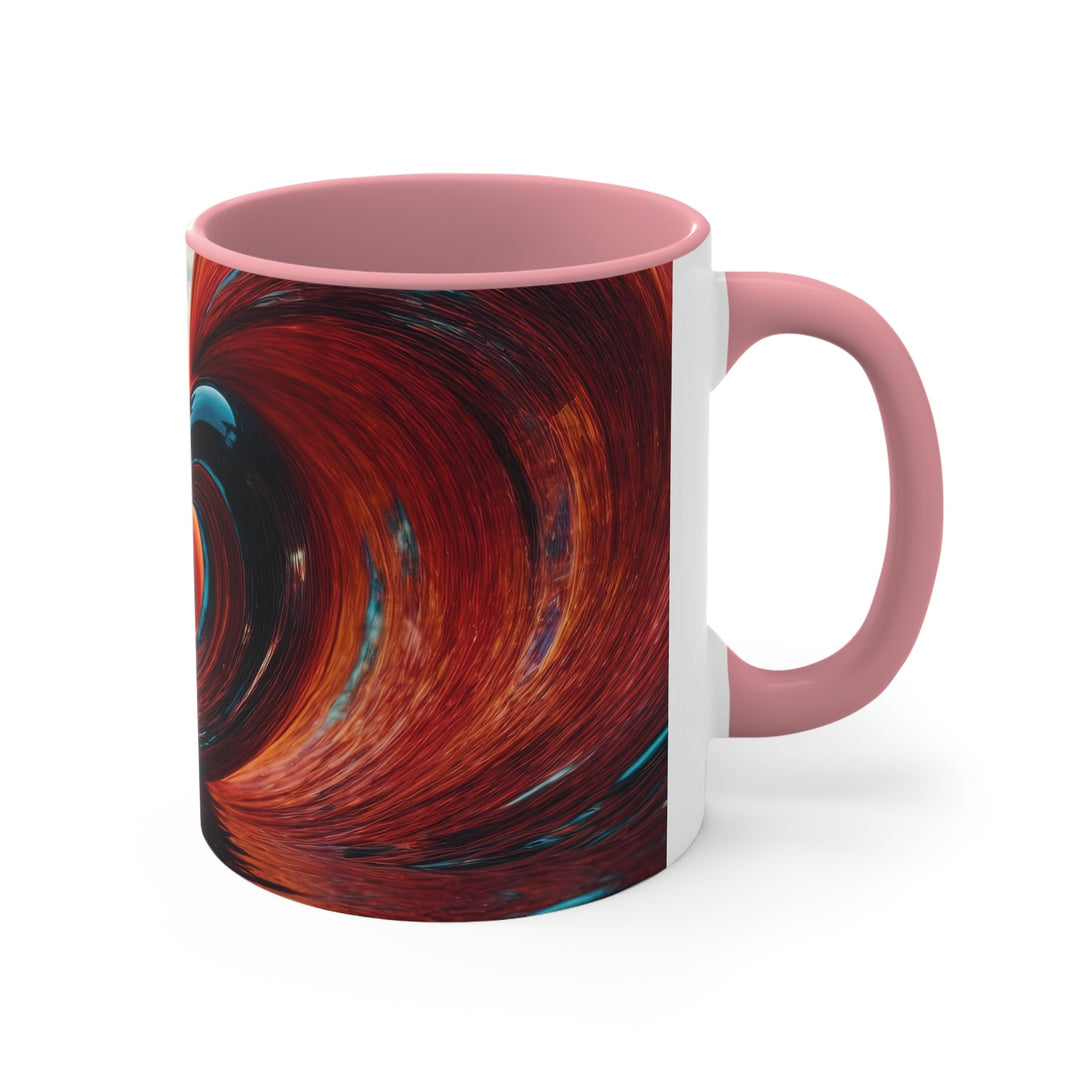 Vibrant Liquid Heart - Accent Coffee Mug - Mug - g(0D·IO) - Pink - 11oz -