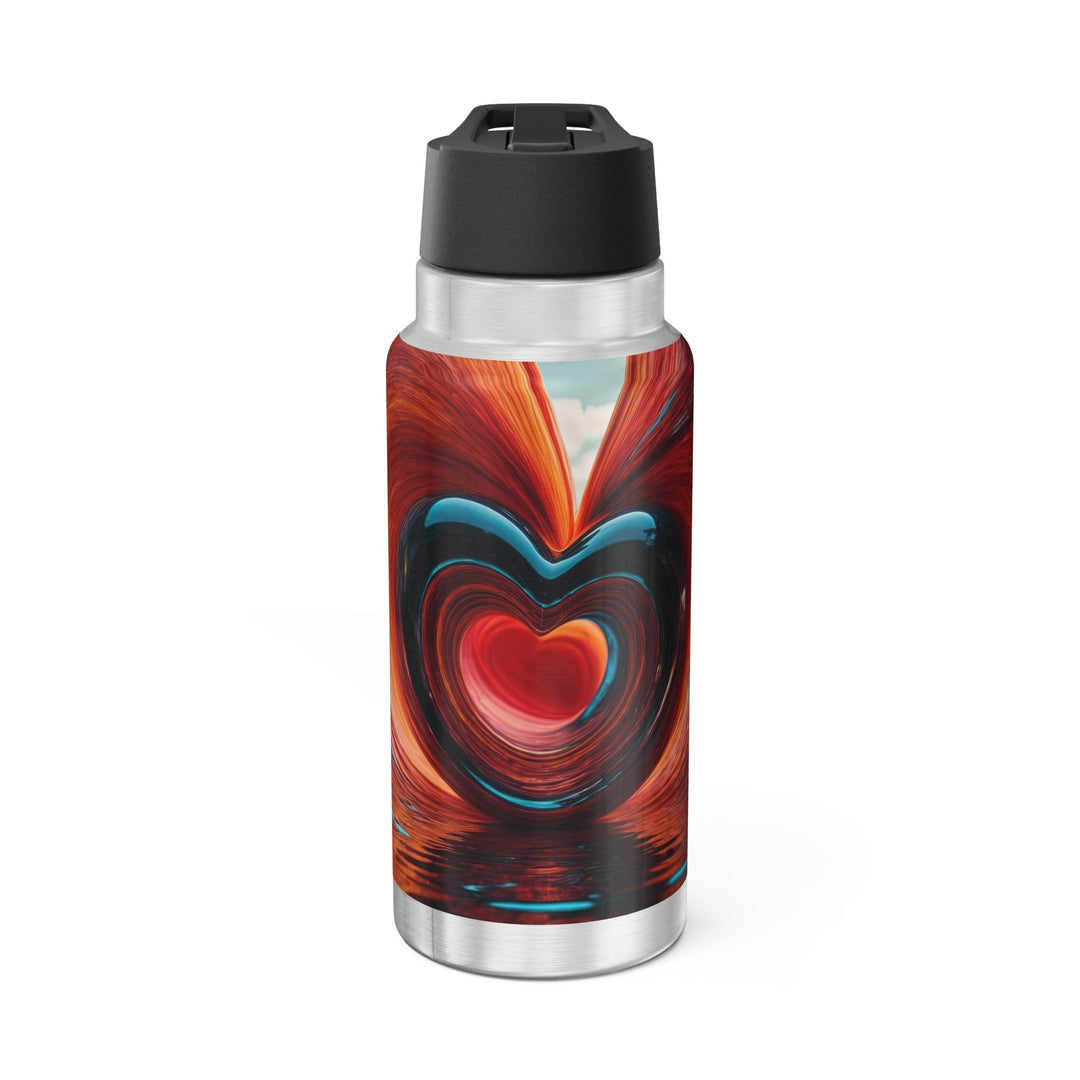 Vibrant Liquid Heart - Gator Tumbler 32oz - Mug - g(0D·IO) - Silver - 32oz -