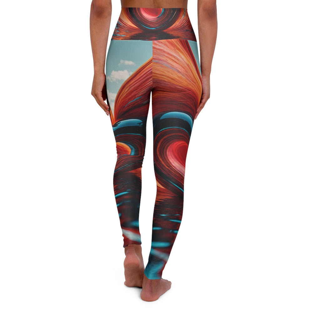 Vibrant Liquid Heart - High Waisted AOP Yoga Leggings - All Over Prints - g(0D·IO) - XS - -