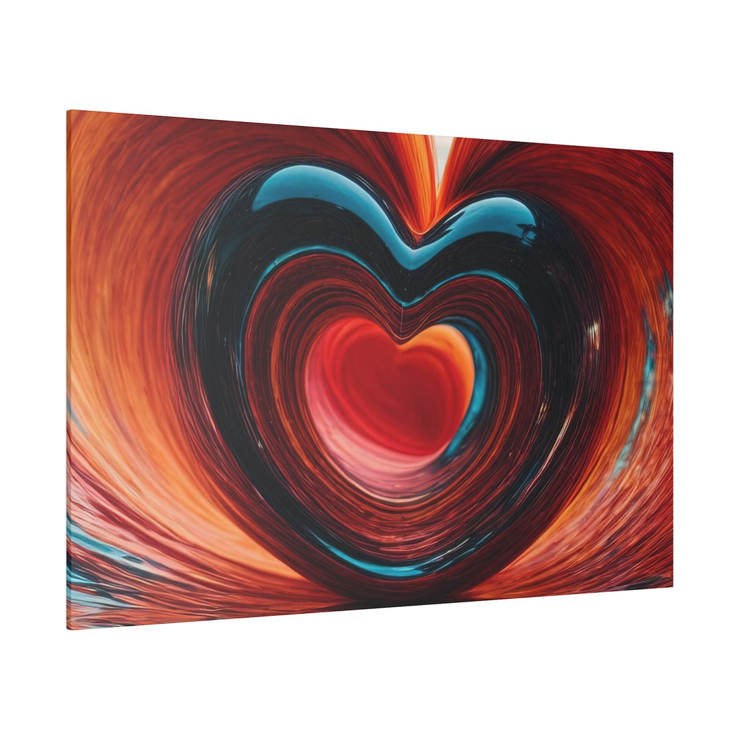 Vibrant Liquid Heart - Matte Canvas - Canvas - g(0D·IO) - 32" x 32" (Square) - 0.75'' -