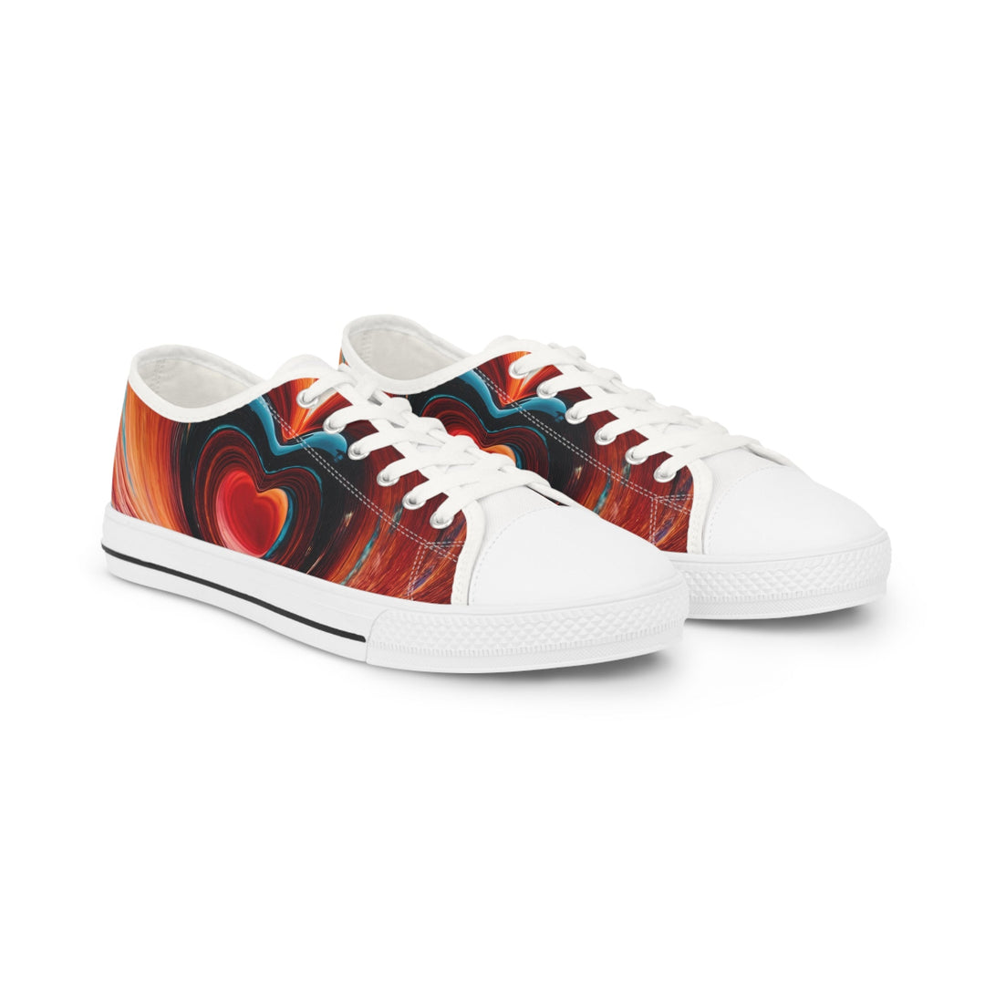 Vibrant Liquid Heart - Men's Lowtop Sneakers - Shoes - g(0D·IO) - US 5 - White sole -