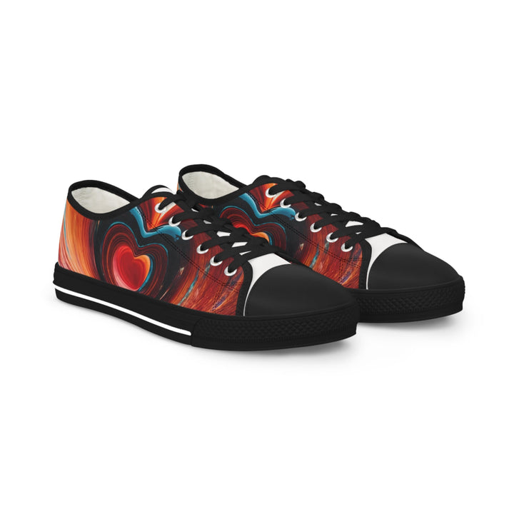 Vibrant Liquid Heart - Men's Lowtop Sneakers - Shoes - g(0D·IO) - US 5 - Black sole -