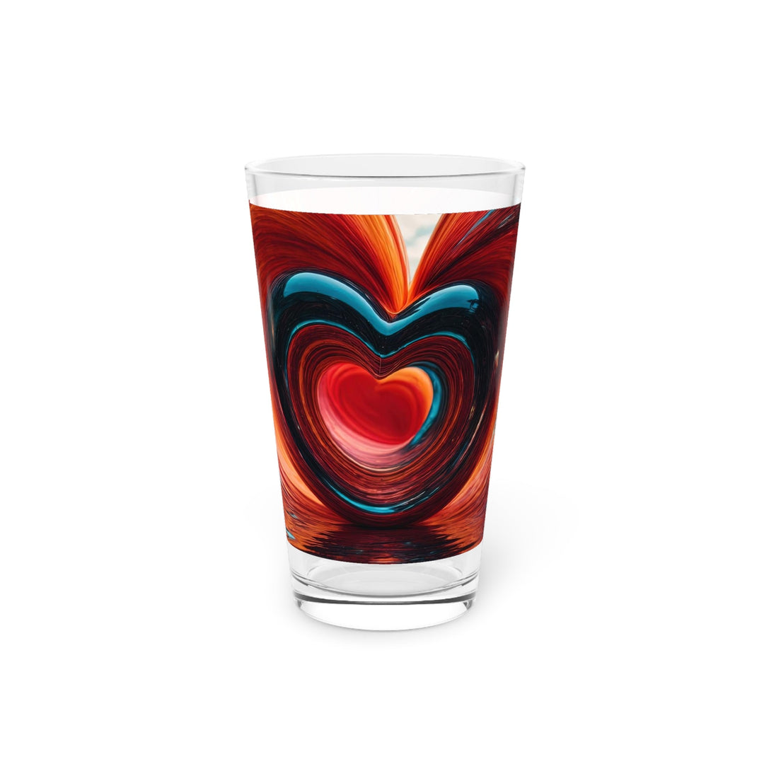 Vibrant Liquid Heart - Pint Glass - Mug - g(0D·IO) - 16oz - -