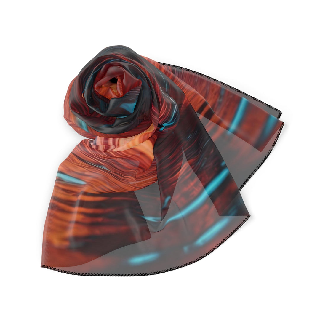 Vibrant Liquid Heart - Poly Scarf - Accessories - g(0D·IO) - Poly chiffon - 50" × 50" -