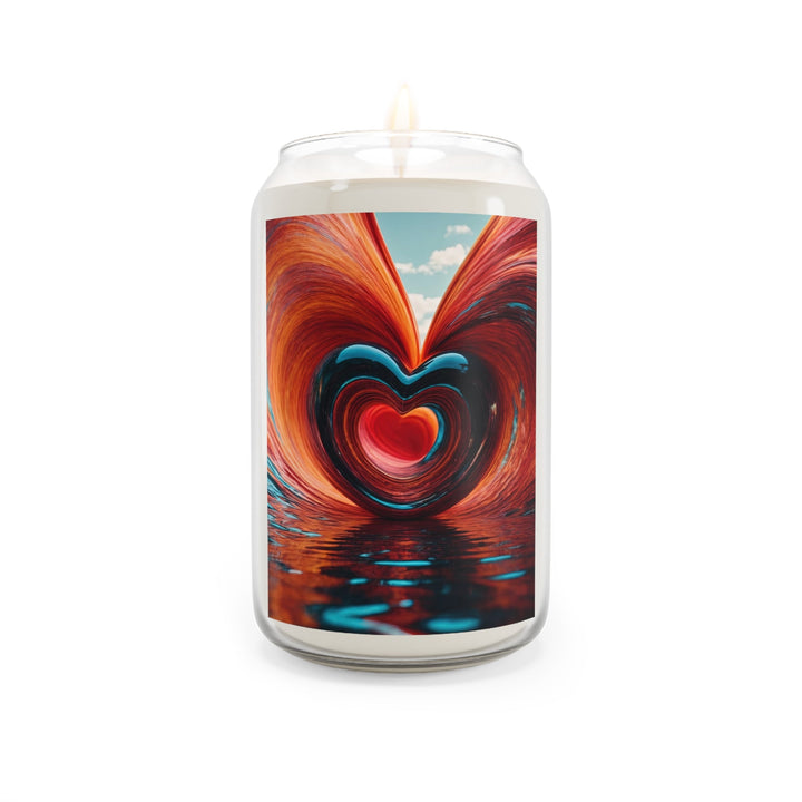 Vibrant Liquid Heart - Scented Candle - Home Decor - g(0D·IO) - Vanilla Bean - 13.75oz -