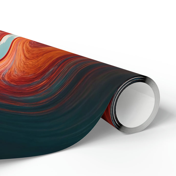 Vibrant Liquid Heart - Wrapping Paper - Home Decor - g(0D·IO) - 30'' x 72'' - Matte -