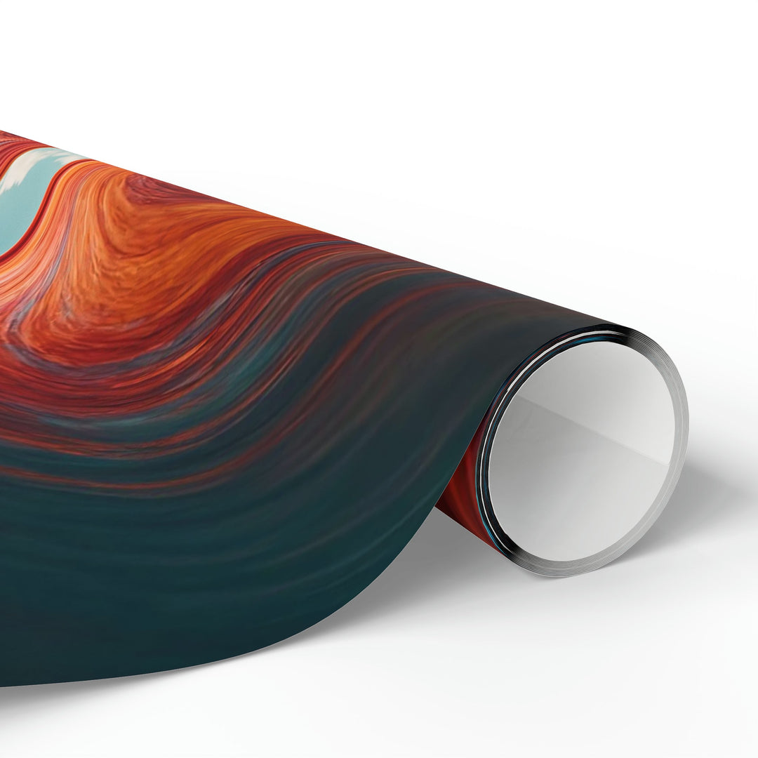 Vibrant Liquid Heart - Wrapping Paper - Home Decor - g(0D·IO) - 30'' x 72'' - Matte -