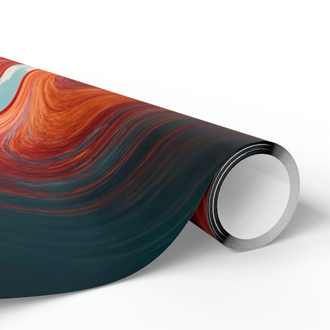 Vibrant Liquid Heart - Wrapping Paper - Home Decor - g(0D·IO) - 30'' x 72'' - Matte -
