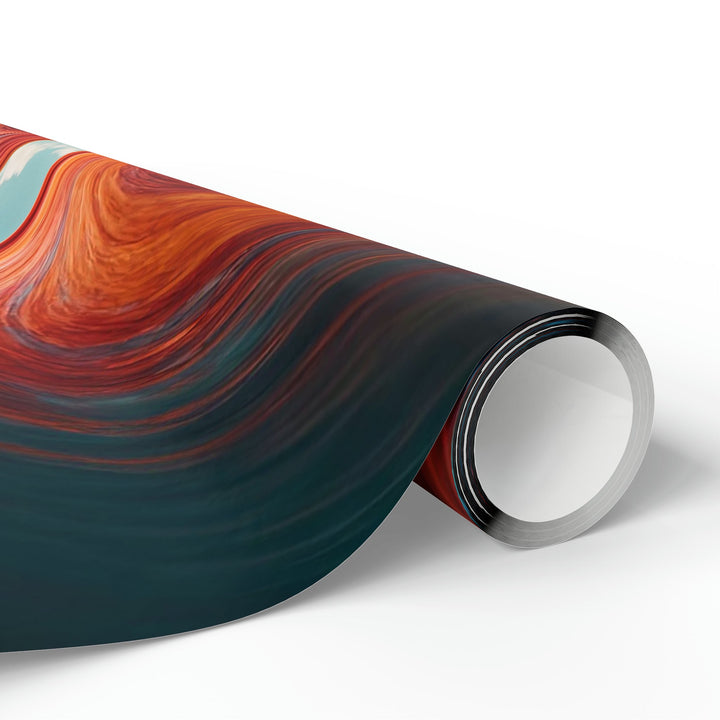 Vibrant Liquid Heart - Wrapping Paper - Home Decor - g(0D·IO) - 30'' x 72'' - Matte -