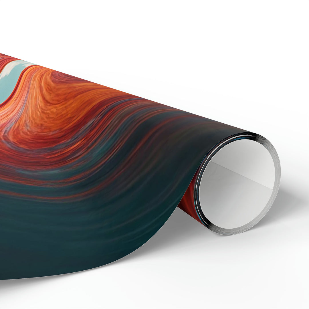 Vibrant Liquid Heart - Wrapping Paper - Home Decor - g(0D·IO) - 30'' x 72'' - Matte -
