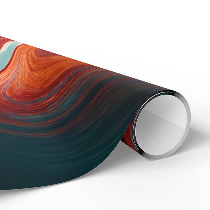 Vibrant Liquid Heart - Wrapping Paper - Home Decor - g(0D·IO) - 30'' x 72'' - Matte -