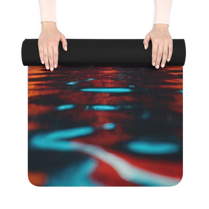 Vibrant Liquid Heart - Yoga Mat - Home Decor - g(0D·IO) - 24” x 68” - -