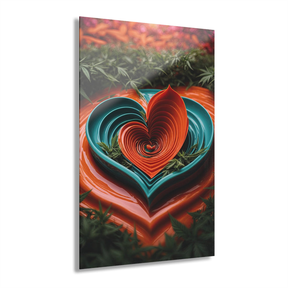 Vibrant Love Blossom - Acrylic Prints (French Cleat Hanging) - Home Decor - g(0D·IO) - 24" x 36" (Vertical) - 0.25'' -