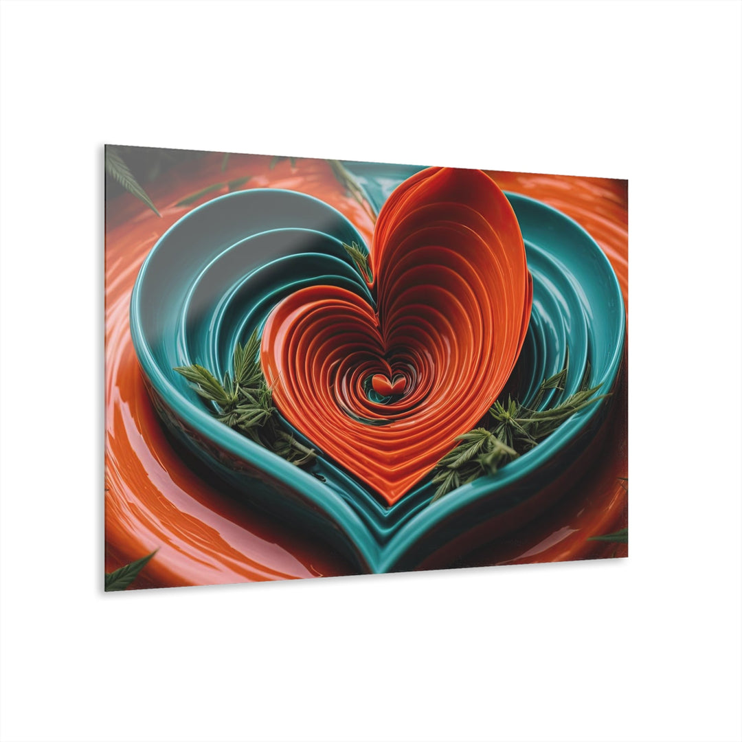 Vibrant Love Blossom - Acrylic Prints (French Cleat Hanging) - Home Decor - g(0D·IO) - 36" x 24" (Horizontal) - 0.25'' -