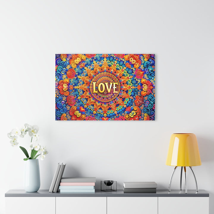 Vibrant Love Mandala - Acrylic Prints (French Cleat Hanging) - Home Decor - g(0D·IO) - 24" x 36" (Vertical) - 0.25'' -