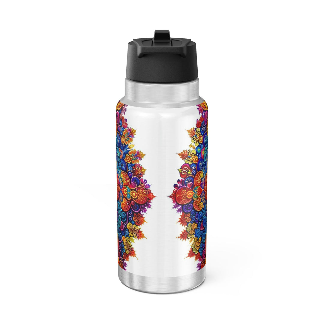 Vibrant Love Mandala - Gator Tumbler 32oz - Mug - g(0D·IO) - Silver - 32oz -