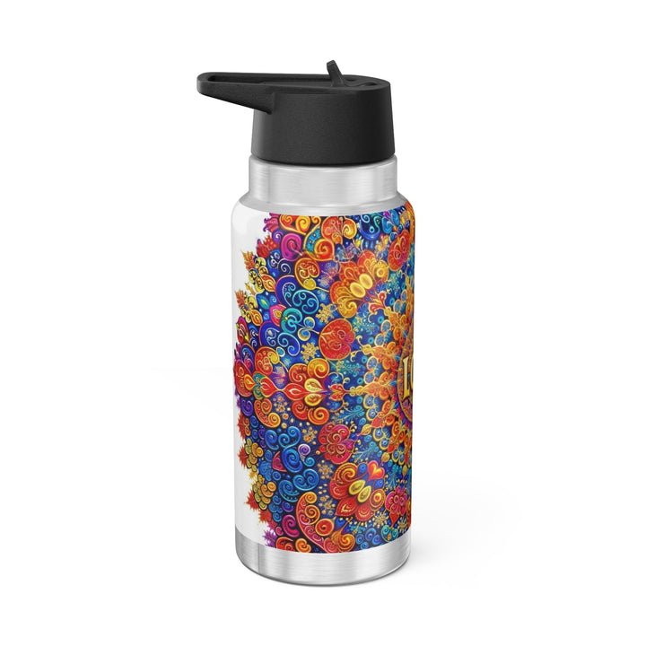 Vibrant Love Mandala - Gator Tumbler 32oz - Mug - g(0D·IO) - Silver - 32oz -