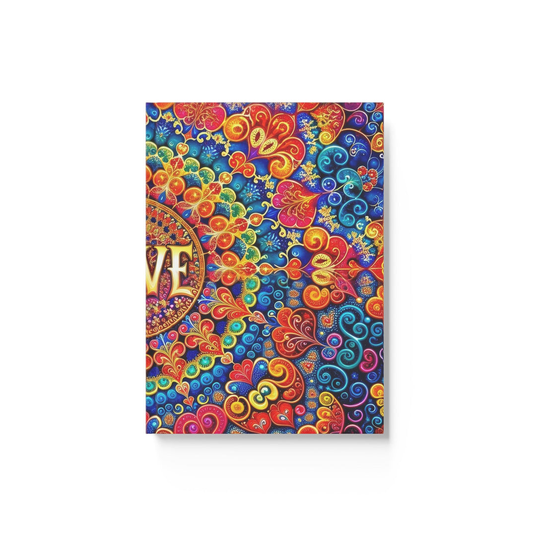 Vibrant Love Mandala - Hard Backed Journal - Paper products - g(0D·IO) - Graph - A5 - White