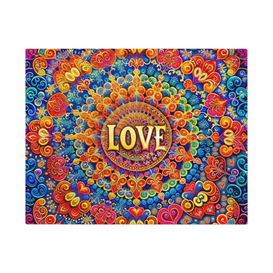 Vibrant Love Mandala - Jigsaw Puzzle (100, 252, 500, 1000 pieces) - Puzzle - g(0D·IO) - 9.6" × 8" (110 pcs) - -