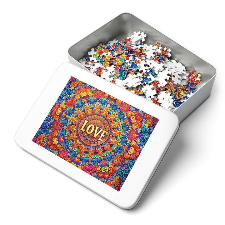 Vibrant Love Mandala - Jigsaw Puzzle (100, 252, 500, 1000 pieces) - Puzzle - g(0D·IO) - 29.25" × 19.75" (1000 pcs) - -